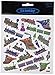 Tattoo King Multi-Colored Stickers-Trains