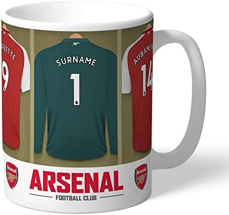 Official Personalized Arsenal FC Goalkeeper Dressing Room Mug - Free Personalisation