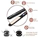 Deogra Professional Hair Straightener and Curler 2 in 1 – Titanium Flat Iron Salon Heat for all Hair Types – Dual Voltage Travel Straightening Iron Temperature Adjustable – Floating Plate 15s Heat Upthumb 3
