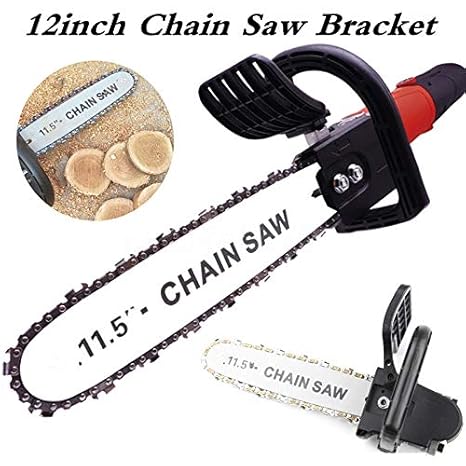 Yosooo 12 Inch Chainsaw Bracket Changed Angle Grinder Into Chain Saw Woodworking Tool 100 Angle Grinder