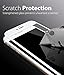 iPhone 7 Screen Protector, Fosmon TOUCH [HD Clear 3D | Full Coverage | Tempered Glass] Color Layer 9H Hardness Oleophobic Coating Glass Shield for Apple iPhone 7 (White)