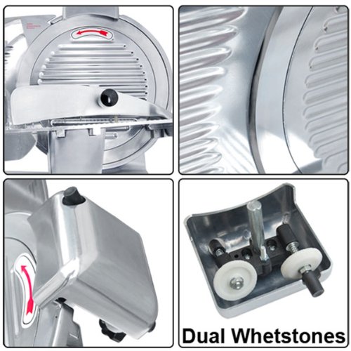 Professional Food Slicer: Electric Butcher Equipment with 12 Inch Blade - Thumbnail 3