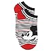 Mickey and Minnie Mouse 6 pack Socks (9-11 Womens (Shoe: 4-10), Mickey Black/White)