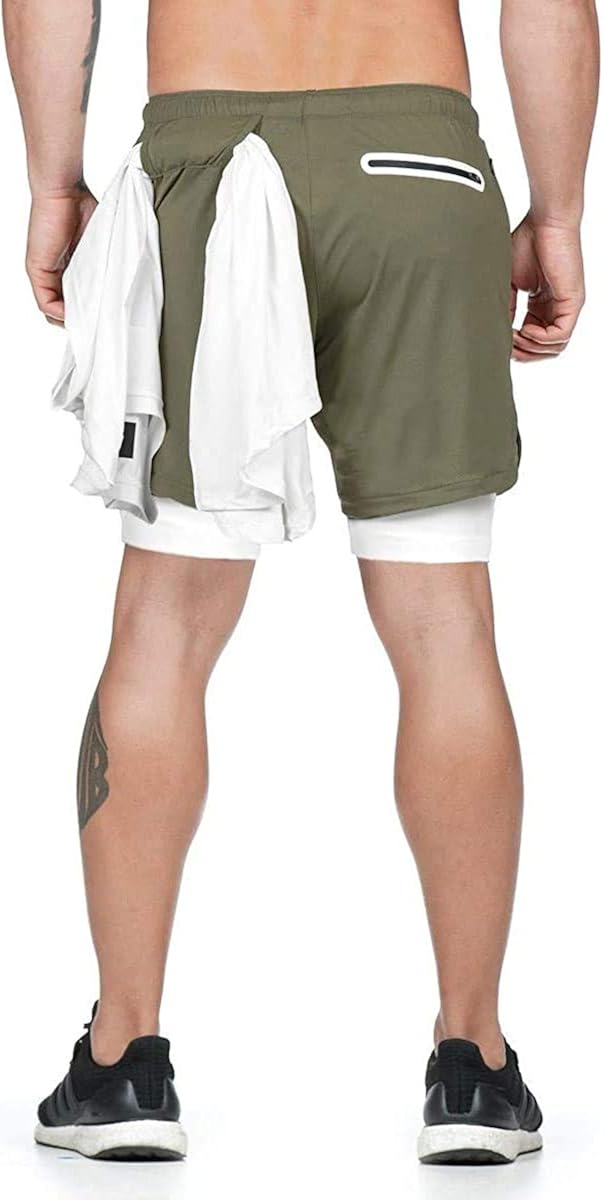 exercise shorts with phone pocket