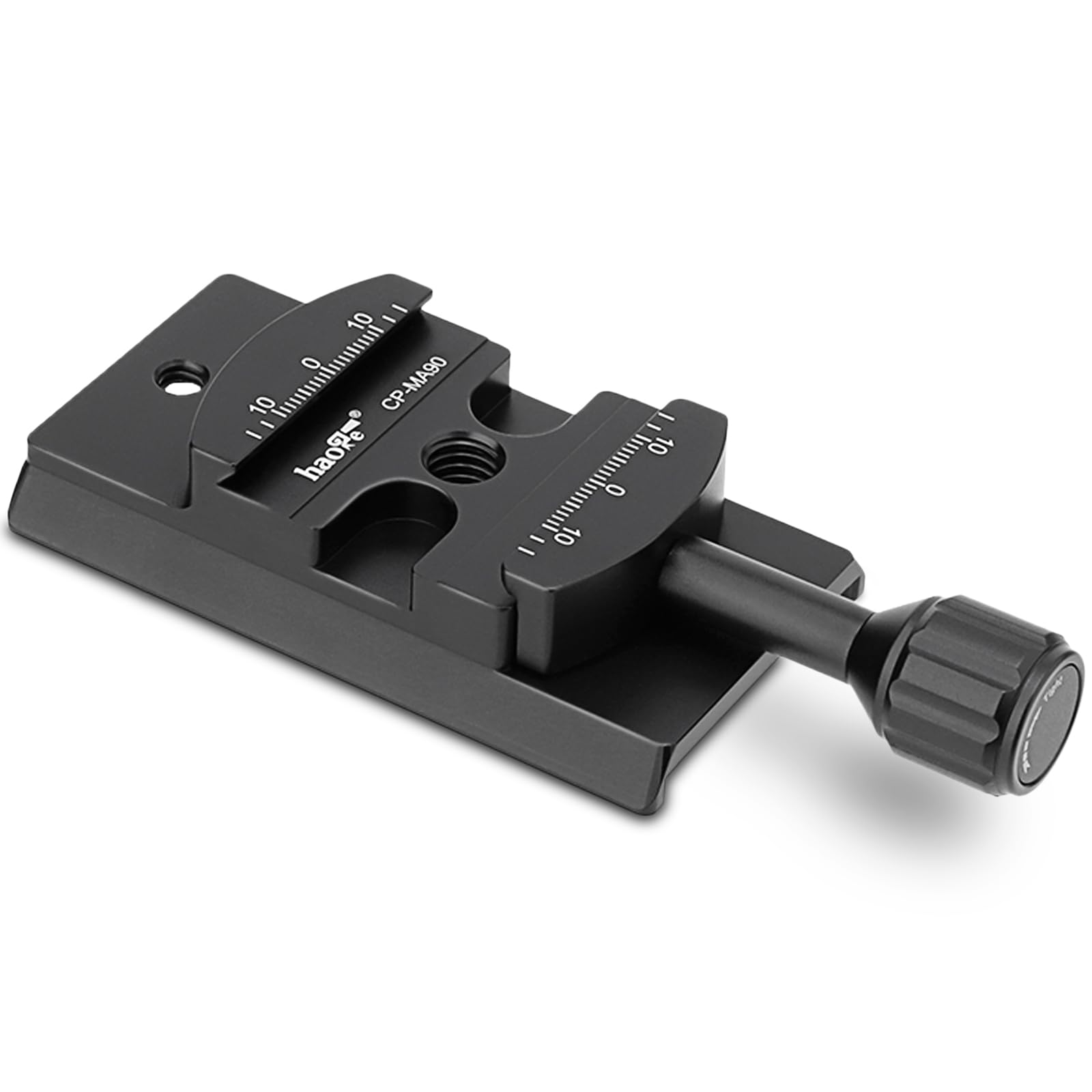 Haoge CP-MA90 Quick Release Plate Clamp Adapter Convertor Mount for Select Manfrotto Sachtler Benro Sirui Tripod Fluid Video Head to Arca Swiss Compatible, fit 501PL / Q5 / 504PLONG / 500PLONG Plate