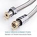 Extra Long Stainless Steel Shower Hose for Handheld Shower Head Double Lock 78 Inch Length Flexible Pipe (6 Ft,2.0M)