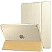 MoKo Case Fit 2018/2017 iPad 9.7 6th/5th Generation, Slim Lightweight Smart Shell Stand Cover with Translucent Frosted Back Protector Fit iPad 9.7 in 2018/2017, Champagne Gold(Auto Wake/Sleep)