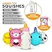 5 PCS Jumbo Squishies Value Pack – Super Cute Kawaii, Slow Rising, Animal Squishy Toys Set (Giant Bear, Panda, Whale, Chicken, Milk Bottle) Plus 3 Free Keychains. Fun for Kids, Teens & Adults.