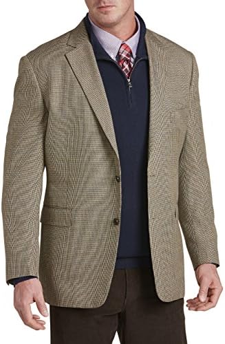 Oak Hill DXL Big and Tall Mini Houndstooth Sport Coat