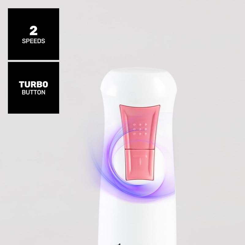 - Batidora de Mano 1000W, Turbo, Cuchillas INOX, Antisalpicaduras