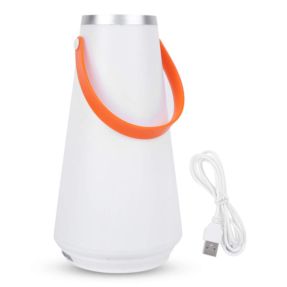 Touch Control Table Lamp, LED Bedside Night Light Portable Usb Rechargeable Lamps Warm White Camping Lantern Charging Work Lights Bright Wireless Torch Outdoor Searchlight for Bedroom Living Room