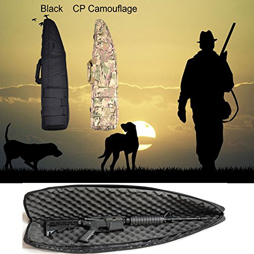 LUVODI Superstore Tactical Rifle Case Waterproof Soft Padded Carbine Air-soft Gun Bag Fishing Rod Shotgun Hunting Bag Holdall Gun Case Storage with Shoulder Strap and 4 Pouches(39inch, 47inch)