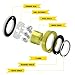 SupaFly Alpha Aggressive Skateboard LongBoard Roller Skate Bearings ­ Set of 8 - with Bonus Metal Carrying Case