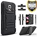 Galaxy S5 Active Case, [NOT FIT Galaxy S5] with [Premium HD Screen Protector Included] Dual Layers [Combo Holster] Cover and Built-in Kickstand Bundled Hybird Shockproof [Black]