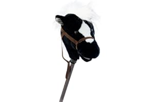 Mary Meyer Plush Hobby Horse |Stick Horses Toy - Easy Ride 'Um - 33-Inches Tall, Black