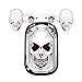 DLLL Motorcycle Skull Turn Signal Light Rear Running Brake Stop License Plate Tail Light Harley Davidsons Suzuki Kawasaki Yama Cruiser (White)