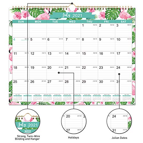 2022 Calendar Wall Calendar from July 2021 December 2022 with