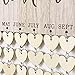 Amosfun Birthday Plaque Family Birthday Calendar Wooden Crafts Wall Hanging Plaque Board for Family Friends Birthday Reminder Wooden DIY Discs Hanging