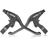 FOMTOR Bike Brake Levers Universal Aluminum Alloy Bicycle Brake Lever 2.5 Finger and 4 Fingers Length for Mountain Bike, Kids Bike, Folding Bike, MTB BMX (2.2cm)