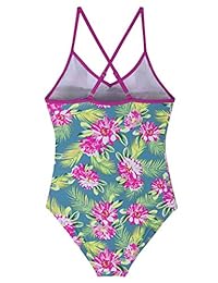 Firpearl Traje de baño de una pieza con volantes para niñas