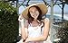 Eqoba Women Summer Roll-up Foldable Wide Brim Sun Visor Straw Hat, Natural