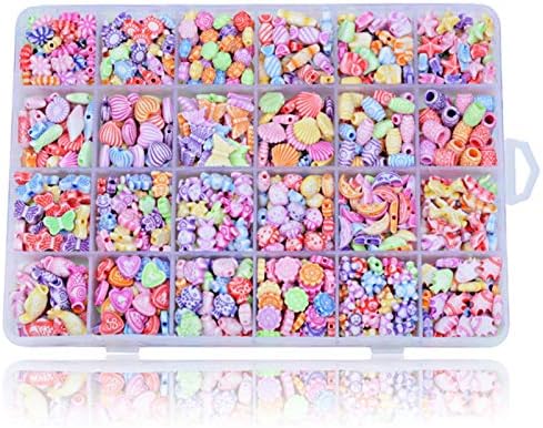 おもちゃ ビーズ アクセサリーキット 10個セット Diy材料 手作り 知育玩具 メイキングトイ 女の子 子供のお誕生日プレゼント 専用収納ケース付き ギフト 記念日 クリスマス ハンドメイド ネックレス ブレスレット 指輪 指先 リング カラフル パーツ セット