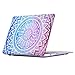 iCasso Macbook Air 13 Inch Case Art Printing Matte Hard Shell Plastic Protective Cover For Macbook Air 13 Inch Model A1369/A1466 (Purple Medallion)