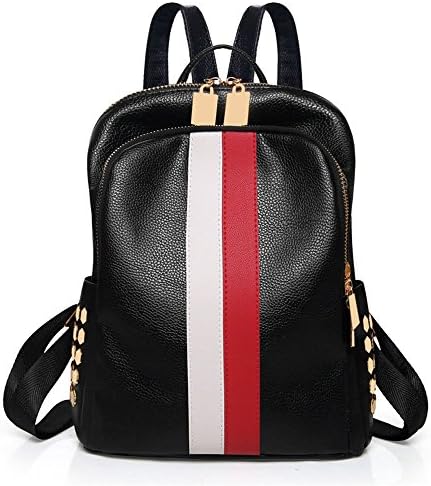Fanshu Fashion Leather Luxury Designer Women Backpack Bag Ladies Teenager Tote Handbag White