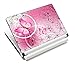 Pink Butterflies & Flowers 11.6 13 13.3 14 15 15.6 inches Netbook Laptop Skin Sticker Reusable Protector Cover Case for Toshiba Hp Samsung Dell Apple Acer Leonovo Sony Asus Laptop Notebook FY-NEK-009 primary
