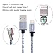 Cablex 4Pack 6FT Long Nylon Braided 8Pin Lightning to USB Charging Cable Cord with Aluminum Heads Compatible with iPhone 7 Plus/7/6/6s/6 Plus/6s Plus, 5c/5s/5/SE, iPad Air/Mini, iPod/iPad(White)