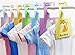 Baby Closet Dividers - Safari Animals | Baby Clothes Organizers | Pack of 7 Hangers (S)