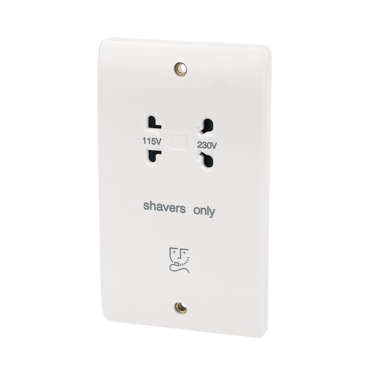 MK Dual Voltage Shaver Socket 115/230V White by MK Amazon.co.uk DIY