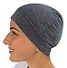 Soft Jersey Blend Sleep Hat Comfortable Soft Hat Liner Beanie Skull Cap Chemo Hair Loss Head Covering (Grey, Medium)