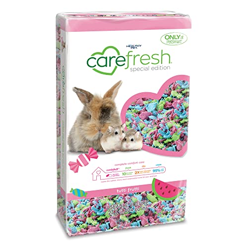 Carefresh Purple Natural Paper Bedding - 10L Dust-Free Small Pet Bedding With Odor Control