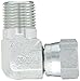 Eaton Aeroquip 2250-8-8S 90 Degree Male Pipe to JIC Swivel, JIC 37 Degree & NPT End Types, Carbon Steel, 1/2 JIC(f) x 1/2 NPT(m) End Size, 1/2