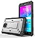 E LV Case for Galaxy Note 4 Case Shock Absorption/HIGH Impact Resistant Full Body Hybrid Armor Protection Defender Case Cover for Samsung Galaxy Note 4 - [Silver/Black]