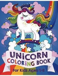 Unicorn Coloring Book: For Kids Ages 4-8 (US Edition)