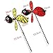 Techinal 1 Pcs Bumble Bee / Ladybug Windmill Whirligig Wind Spinner Home Yard Garden Decor