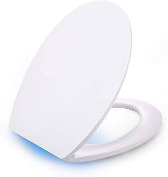 Dalmo Toilettendeckel Mit Led Beleuchtung Wc Sitz Klassisch Oval Antibakteriell Mit Absenkautomatik Abnehmbar Duroplast Wc Deckel Klo Brille Amazon De Baumarkt
