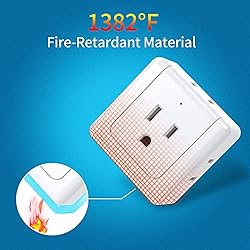 SUPERDANNY【2 Pack】 Multi Plug Outlet