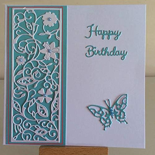 Muzhili3 Cutting Dies, Flower Leaf Metal Cutting Dies DIY Scrapbooking Paper Cards Album Stamp Stencil - Silver
