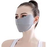 YUANST UV Face Mask, Sun Protection Face Mask, Sun Masks for Women, Ice Silk Cooling Breathable Face Cover, Washable Reusable