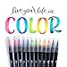 Sangria Pens - Real Brush Pens, 20 Different Watercolor Paint Markers with Flexible Brush Tips, Great for Painting, Coloring, Calligraphy and Blending