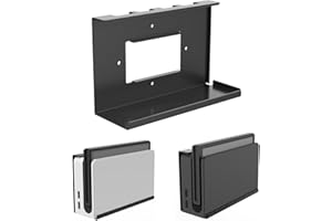 Monzlteck Wall Mount for Switch/Switch OLED,Near The TV Or Under The Desk,Space Saving