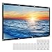 Micsoa Portable Projector Screen 120 Inch 16:9 HD Folding Indoor Outdoor Movie Screen Gaming Office Home Cinema Projector Screen White