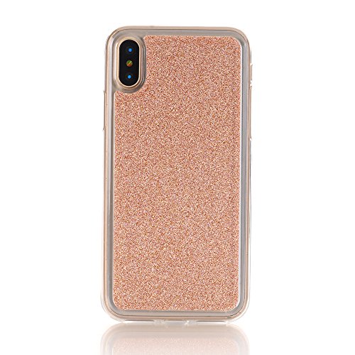 image for iPhone Xs Max Wallet Case, DMaos Glitter Women PU Leather with Chain C