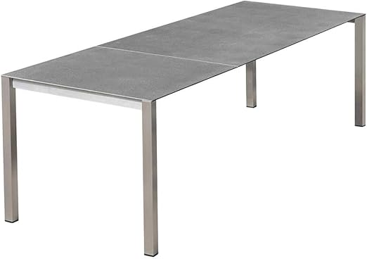 Outliv Gartentisch Ausziehtisch 140 210x74cm Edelstahl Keramik Outdoor Tisch Amazon De Kuche Haushalt