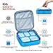 Bento Box, Fun life lunch box, Eco-Friendly, BPA Free, 5 Separated Compartments,Leakproof Container & Airtight Lid, For Healthy, Dry & Liquid Food, Portion Control, Meal Prep, Adults & Kids (blue)