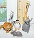 Madagascar Mini Toy Figure Playset with Alex, Marty, Gloria, Melman, Skipper the Penguin and bonus mini figure!