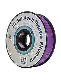 Filamento PLA 3D Solutech para impresoras 3D, color morado real, filamento de 1 16 pulgadas, precisión dimensional de +   0.03 mm, 2.2 libras (1 kg), hecho 100   en EE. UU.